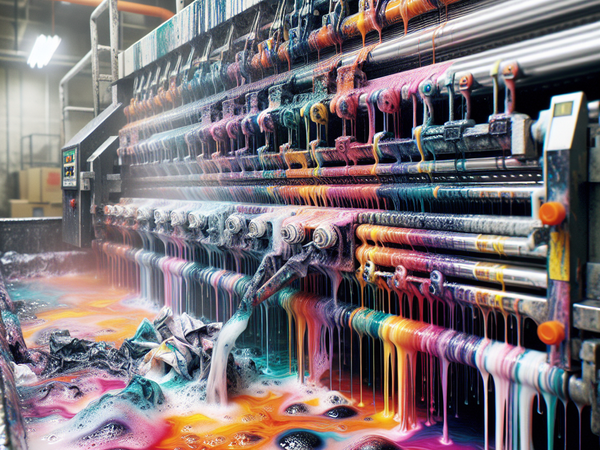 жидкие отходы, содержащие клеи и водорастворимые краски, при мойке печатного оборудования в производстве печатной продукции