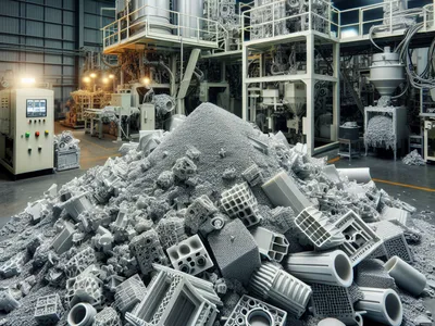 отходы литья кремнийорганических композитов при производстве изделий из них