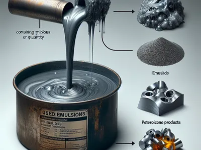 эмульсии и эмульсионные смеси для шлифовки металлов отработанные, содержащие масла или нефтепродукты в количестве 15 % и более