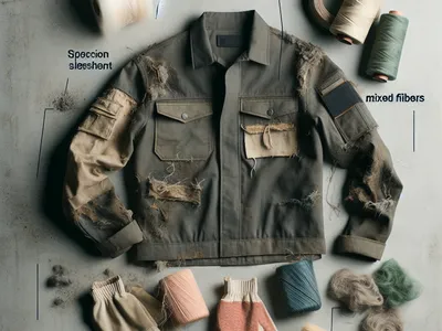 спецодежда из хлопчатобумажного и смешанных волокон, утратившая потребительские свойства, незагрязненная