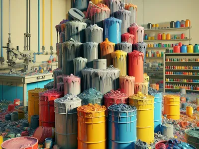 отходы материалов лакокрасочных на основе сложных полиэфиров в среде негалогенированных органических растворителей