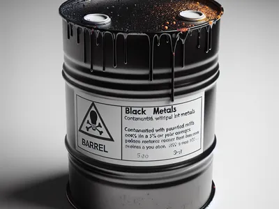тара из черных металлов, загрязненная лакокрасочными материалами (содержание 5% и более)
