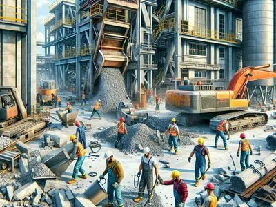 лом бетона при строительстве и ремонте производственных зданий и сооружений