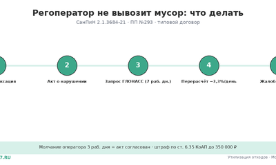 Региональный оператор не вывозит мусор: что делать