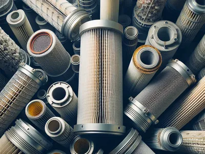 фильтрующие элементы (патроны) фильтр сепаратора для очистки природного газа отработанные