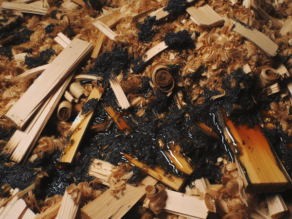 опилки и стружка древесные, загрязненные нефтью или нефтепродуктами (содержание нефти или нефтепродуктов 15 % и более)